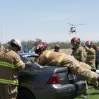 Lemoore Volunteers help rescue survivors.